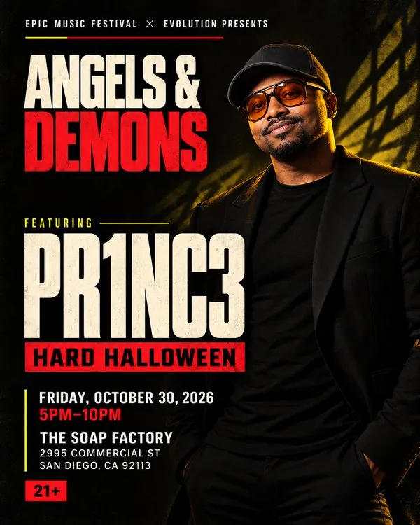 PR1NC3, Angels & Demons flyer